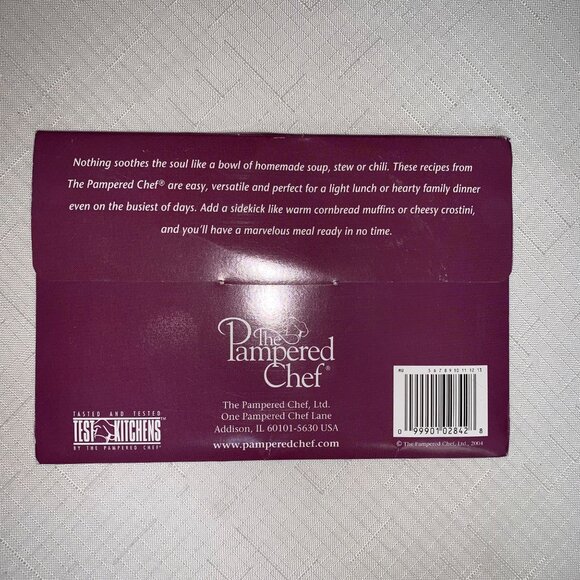 Vintage Pampered Chef Soups Stews & Chilis Recipe Cards Set Collectible - Picture 2 of 4